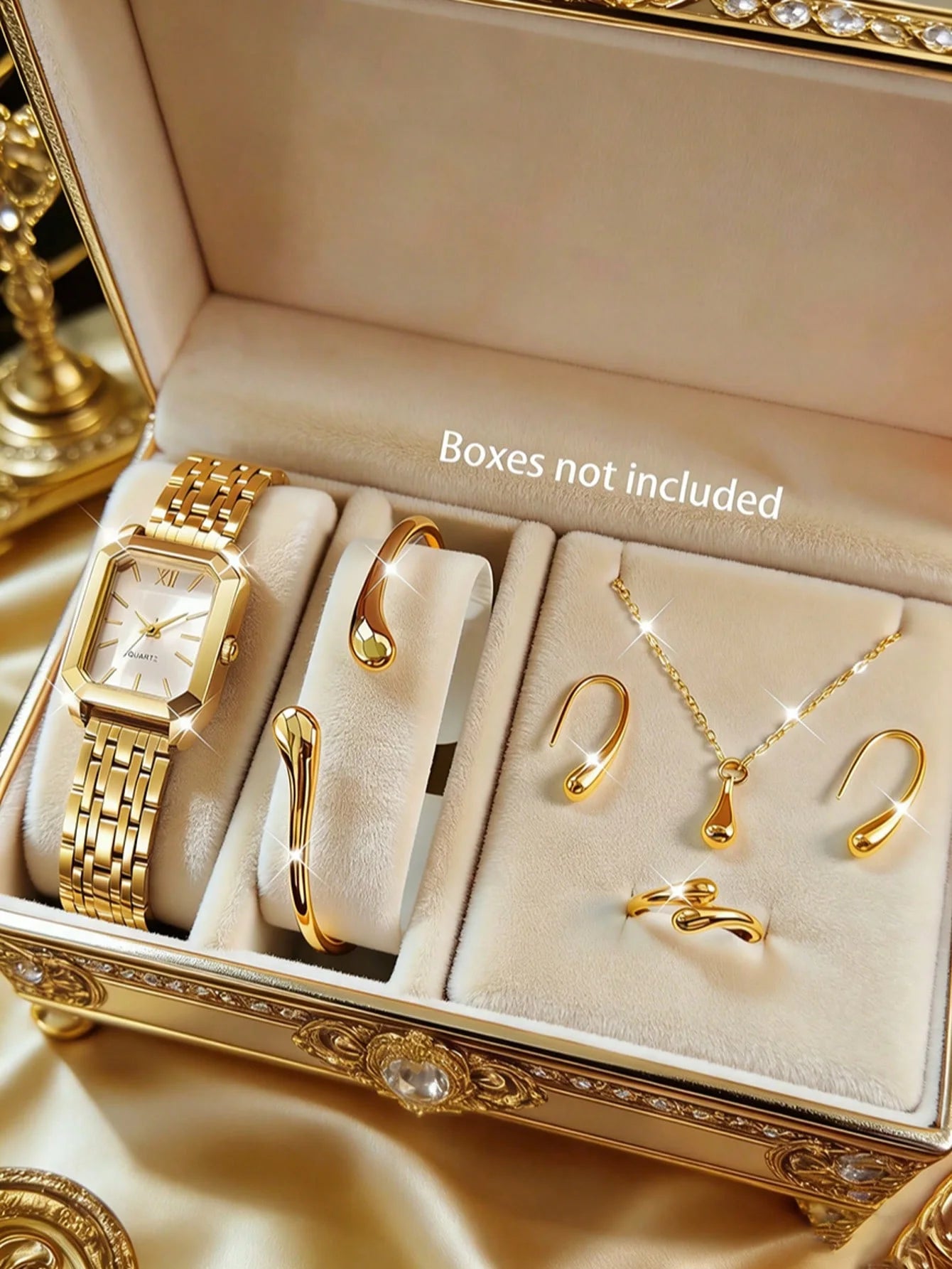 DORIANA Colección Exclusiva de Reloj y Joyas Doradas - DO